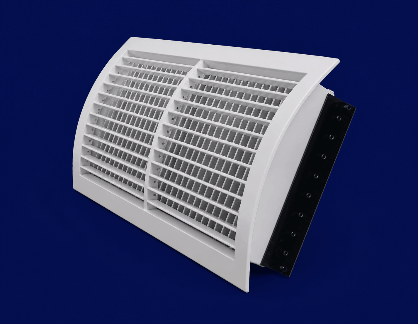 Double Deflection Grille - Curved - Duct Mounted